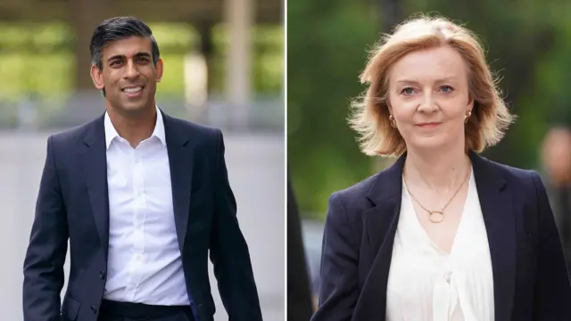 Rishi Sunak and Liz Truss