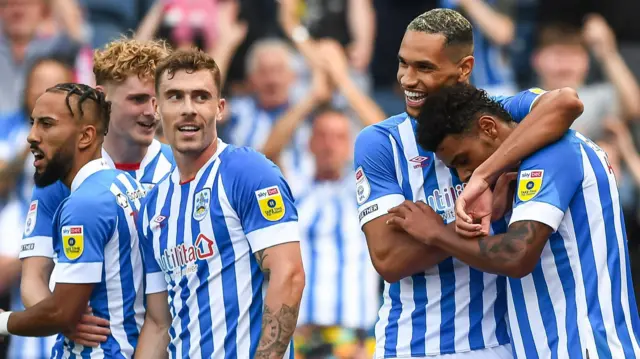 Huddersfield celebrate