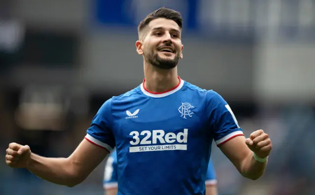 Rangers' Antonio Colak celebrates