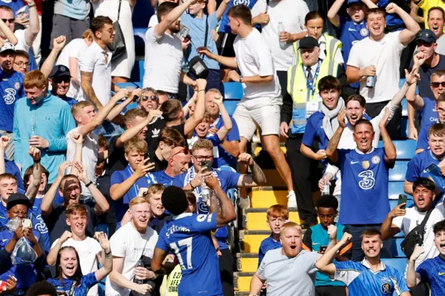 Raheem Sterling scores for Chelsea