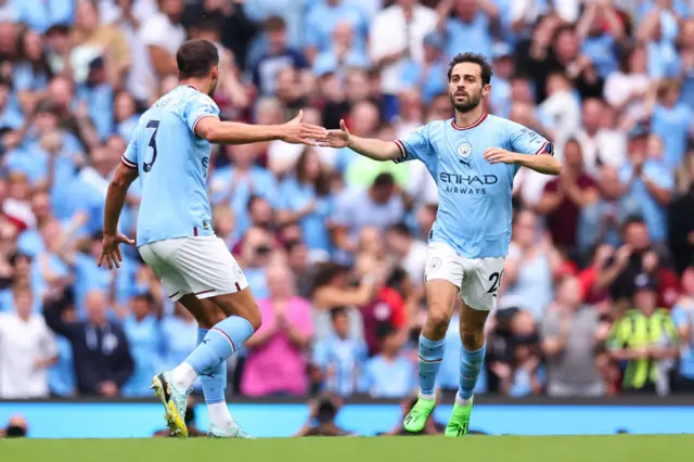 Bernardo scores for Manchester City