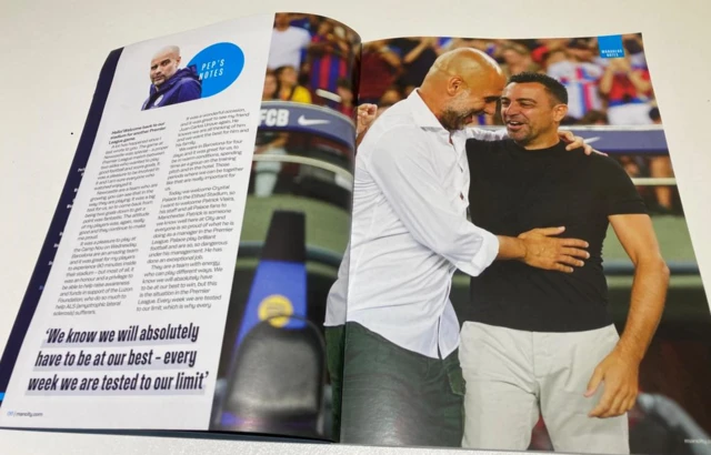 Man City programme