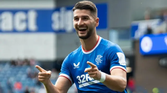 Rangers' Antonio Colak celebrates