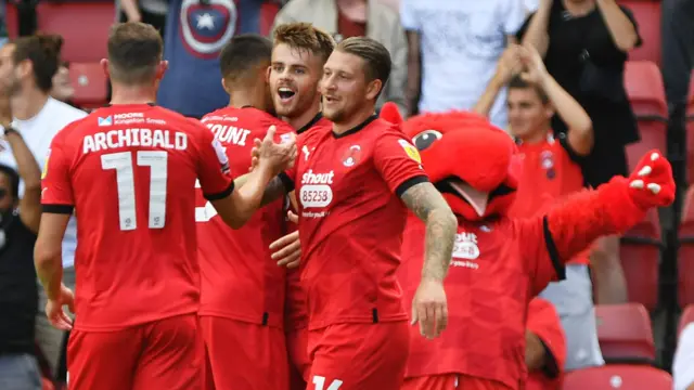 Leyton Orient celebrate