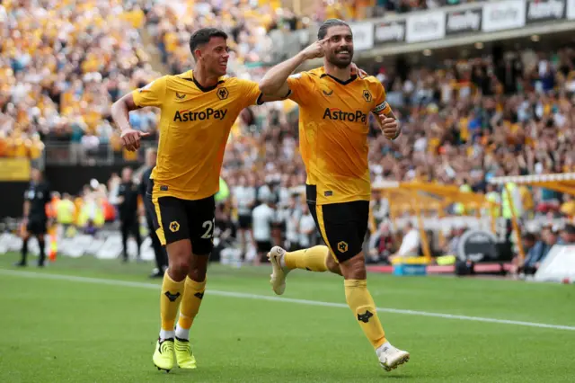 Ruben Neves scores for Wolves