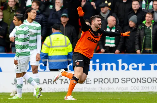 Nadir Ciftci netted the opener when Dundee United last defeated Celtic