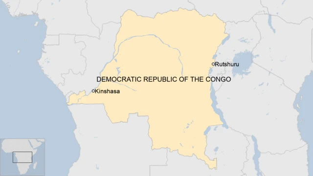 Map of DR Congo