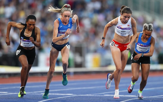 Eilish McColgan in blue