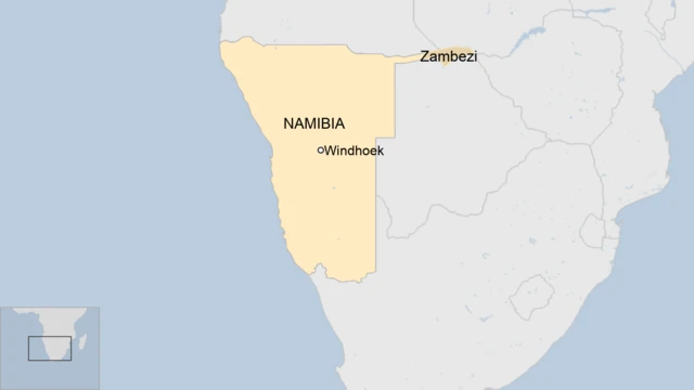 Map of Namibia