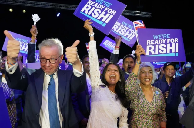 Michael Gove and Rishi Sunak's family