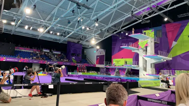 Diving at the Sandwell Aquatics Centre