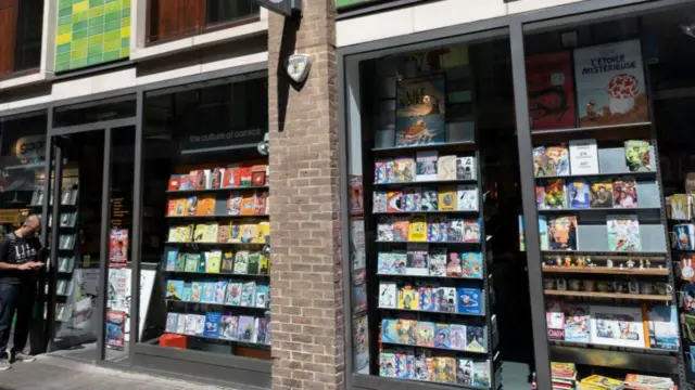 Comic shop in Soho