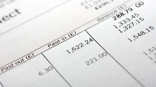 Savings account statement