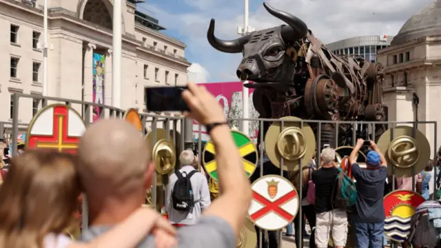 Birmingham 2022 giant mechanical bull