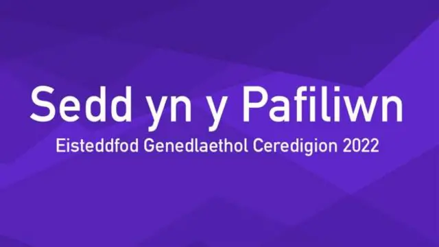 Sedd yn y pafiliwn