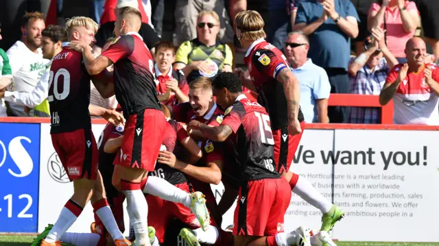 Stevenage celebrate