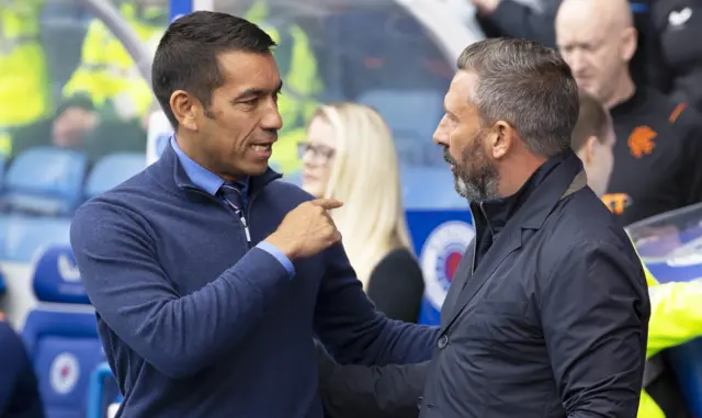 Giovanni van Bronckhorst and Derek McInnes