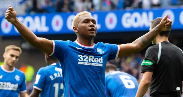 Alfredo Morelos marked his comeback from injury with Rangers' second goal