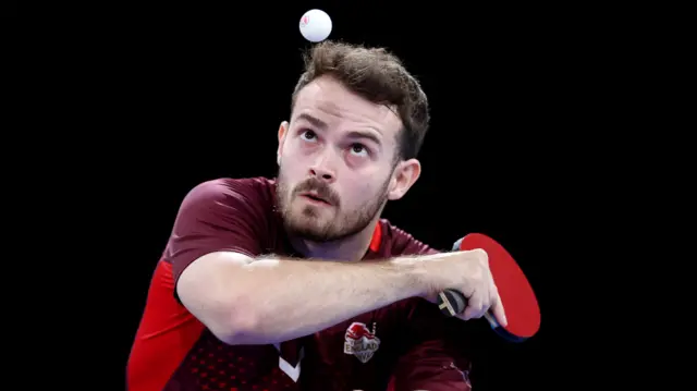 England's Sam Walker Commonwealth Games table tennis