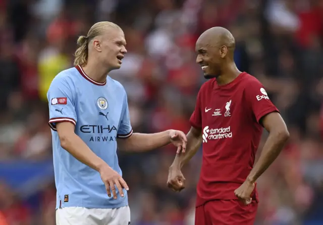 Erling Haaland and Fabinho