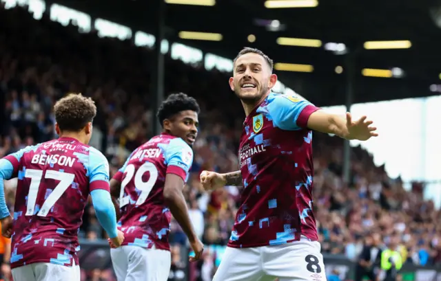 Josh Brownhill celebrates for Burnley