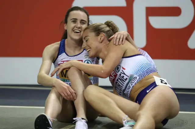 Laura Muir and Melissa Courtney-Bryant