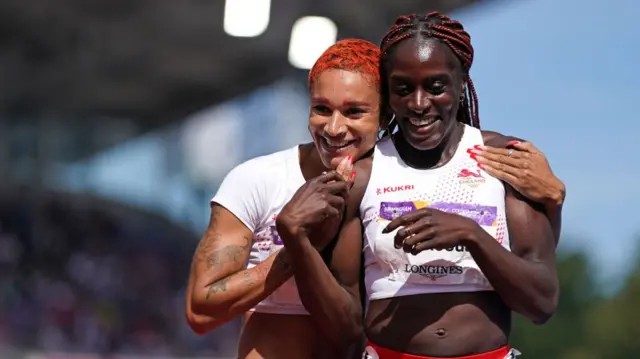 Jodie Williams and Victoria Ohuruogu