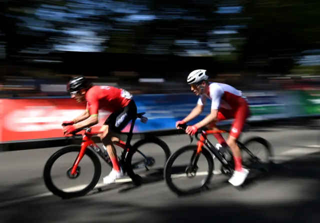 Wales' Geraint Thomas and England's Fred Wright