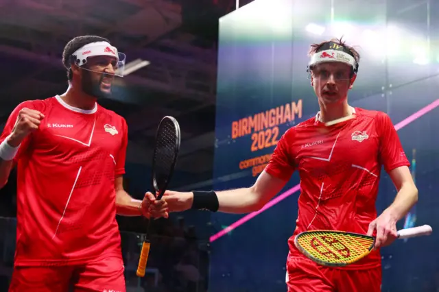 James Willstrop and Declan James squash Commonwealth Games