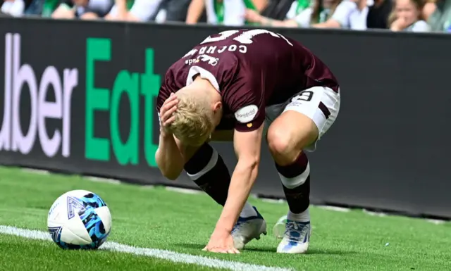 Alex Cochrane was hit by something thrown from the east stand