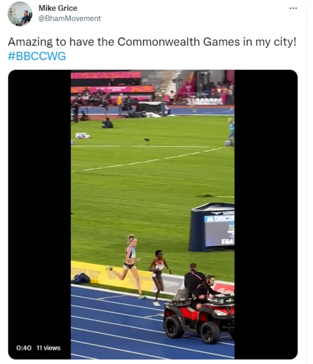 Amazing to have the Commonwealth Games in my city!