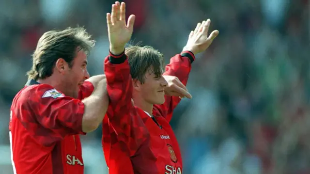 Beckham celebrates