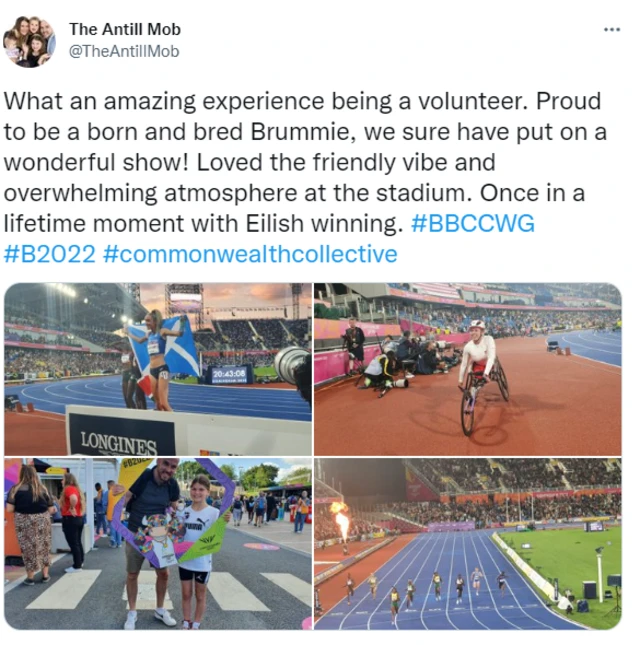 What an amazing experience being a volunteer. Proud to be a born and bred Brummie, we sure have put on a wonderful show! Loved the friendly vibe and overwhelming atmosphere at the stadium. Once in a lifetime moment with Eilish winning.