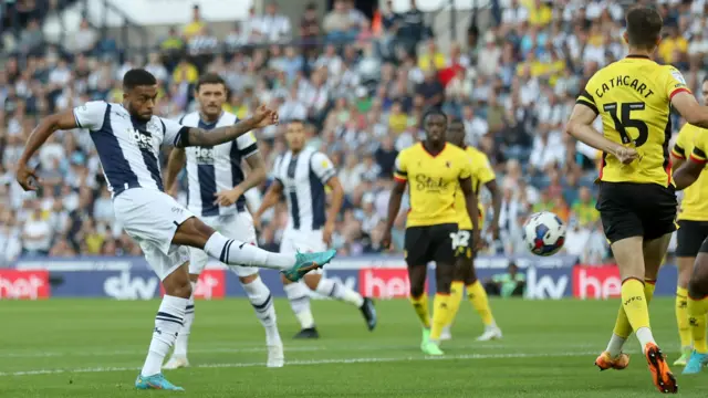 West Brom shot