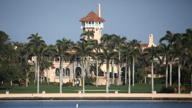 Former US President Donald Trump's Mar-a-Lago resort in Palm Beach, Florida