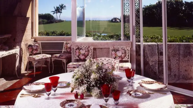 An interior view of the breakfast area at