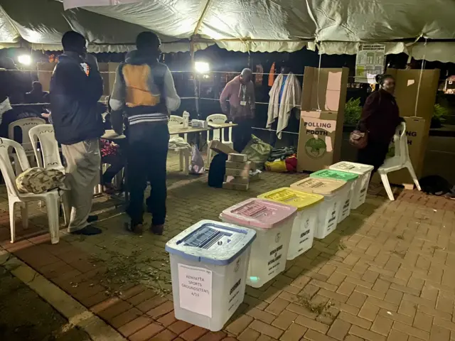 A polling centre in Kisumu