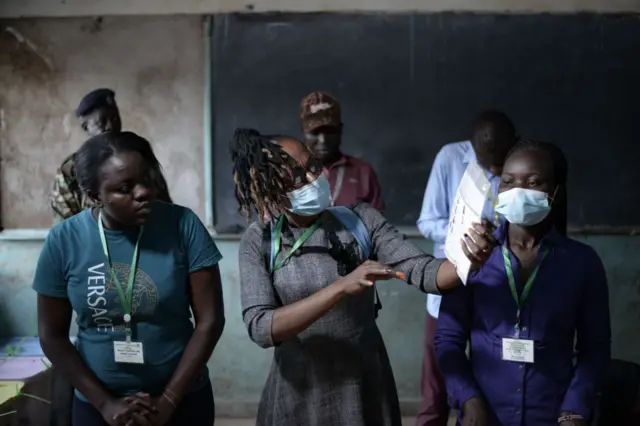 Vote counting in Kisumu