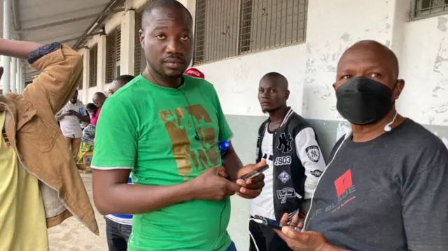 Voters queuing in  Mvita area, Mombasa