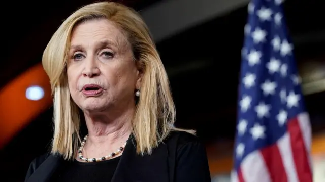 FILE PHOTO: Acting Chair of the House Government and Oversight Committee Carolyn Maloney (D-NY), speaks during a media briefing after a House vote approving rules for an impeachment inquiry into U.S. President Trump on Capitol Hill in Washington, U.S., October 31, 2019. REUTERS/Joshua Roberts/File Photo