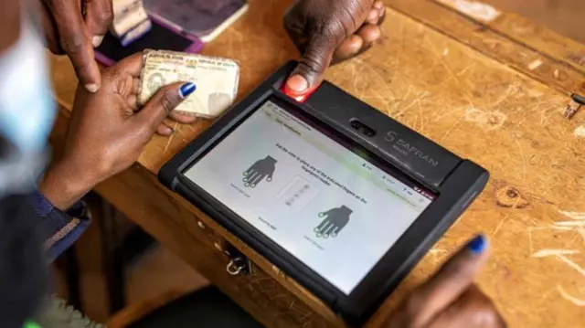 A voter ID kit in Kenya