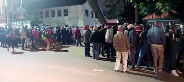 Westlands Primary School voting queue