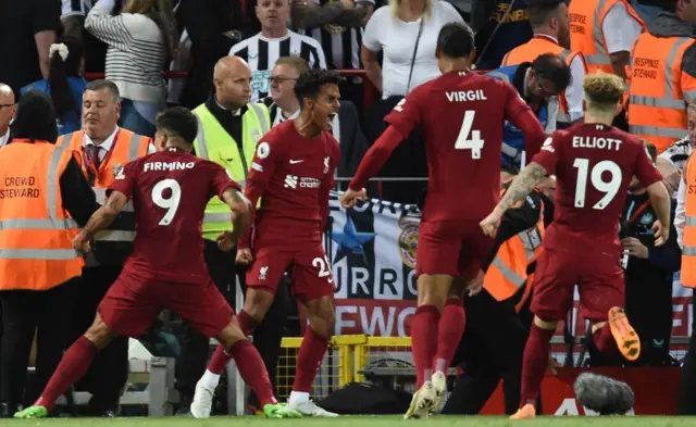 Fabio Carvalho celebrates