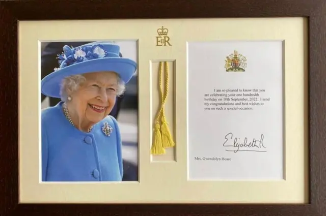 The letter from the Queen