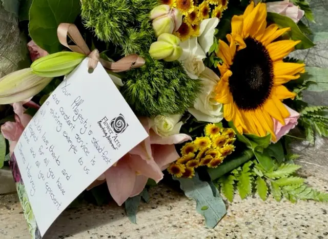 People leave flowers and cards on doorsteps in Malta