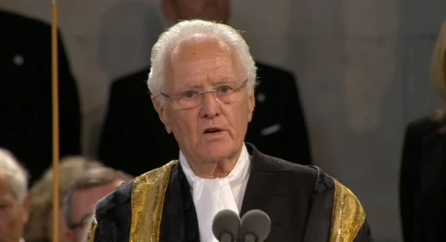 Lord Speaker giving an address