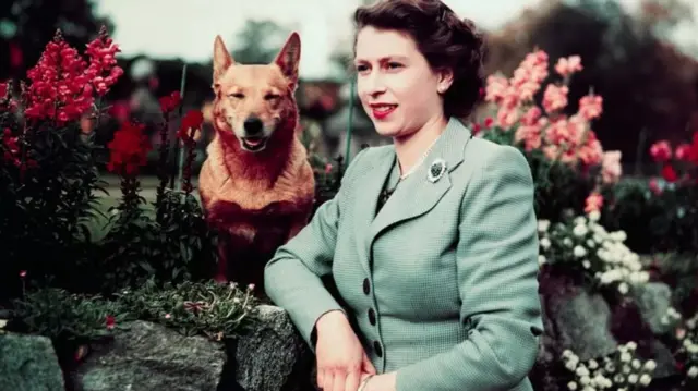 The Queen pictured with Susan at Balmoral Castle, in 1952 - the year she became Queen