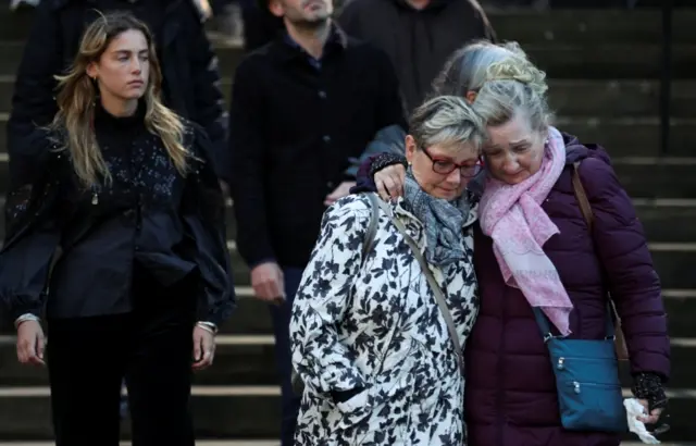 People leave St Giles' Cathedral in Edinburgh