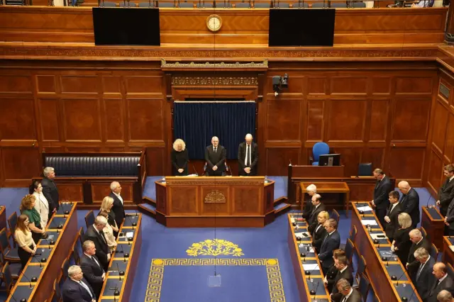 MLAs hold a minute's silence at Stormont