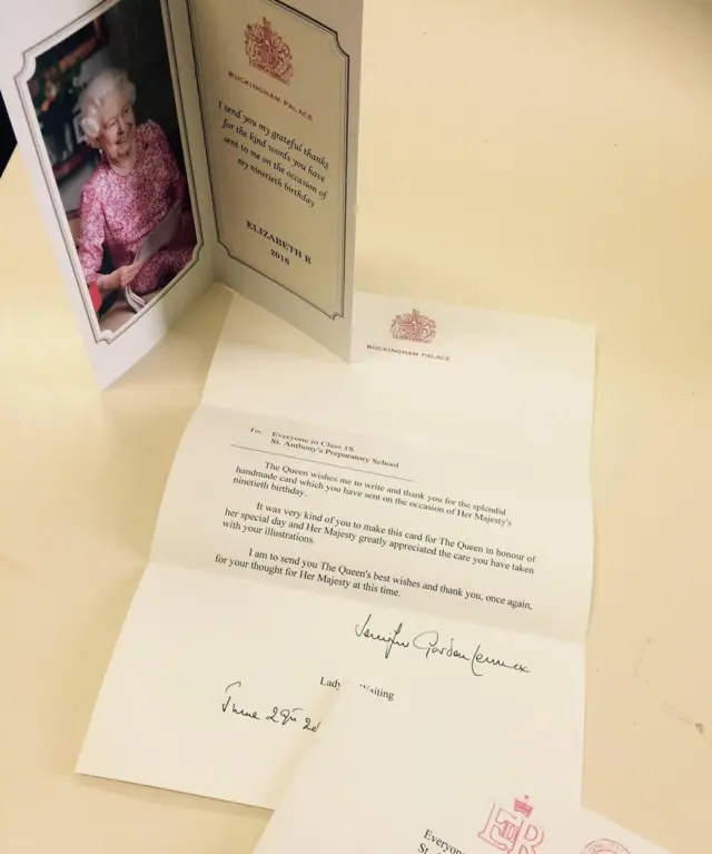 Correspondence from the Queen